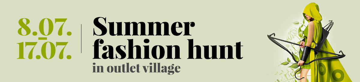 Summer fashion hunt in outlet village